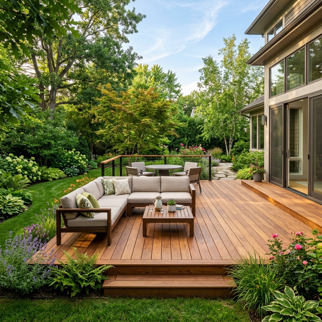 Terrasse en bois réalisée